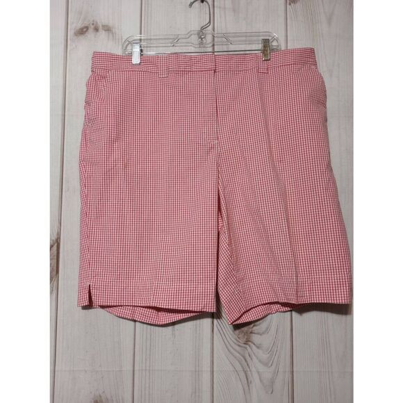 Kim Rogers Shorts Ladies‎ 20W Pink White Bermuda - Picture 1 of 5